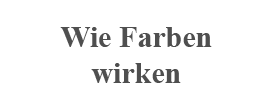 Schulprojekt Wie Farben wirken